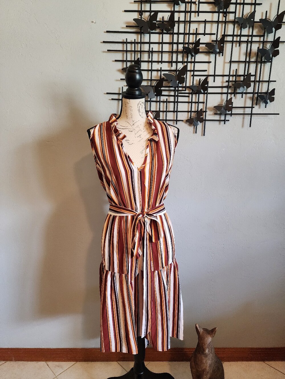 3 For $15 Sale! SHEIN Multicolor Striped High Low Dress